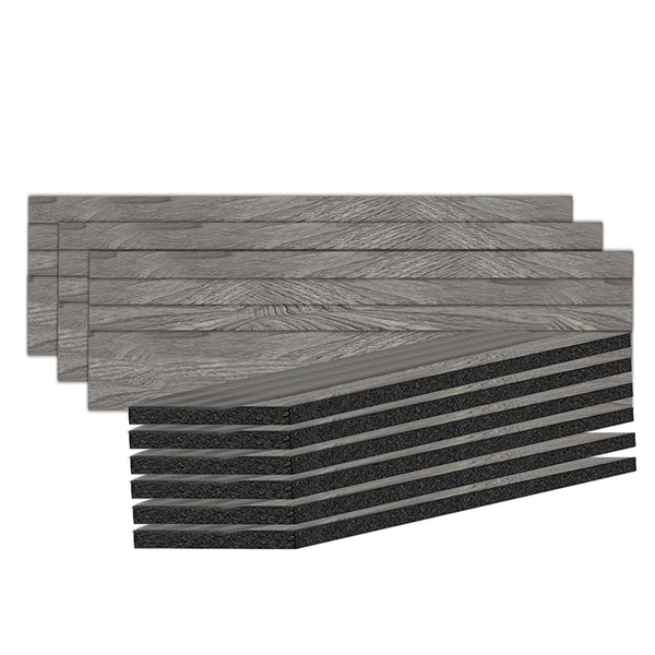 Acepunch Ash Wood Rubber Wall Self-Adhesive Textured Finish Premium Baseboard Trim - AP1376