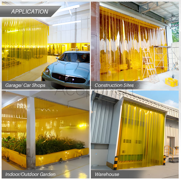 Acepunch Heavy-Duty PVC Roll - Waterproof, Windproof, and Energy-Efficient, Superior Dust Control - AP1449