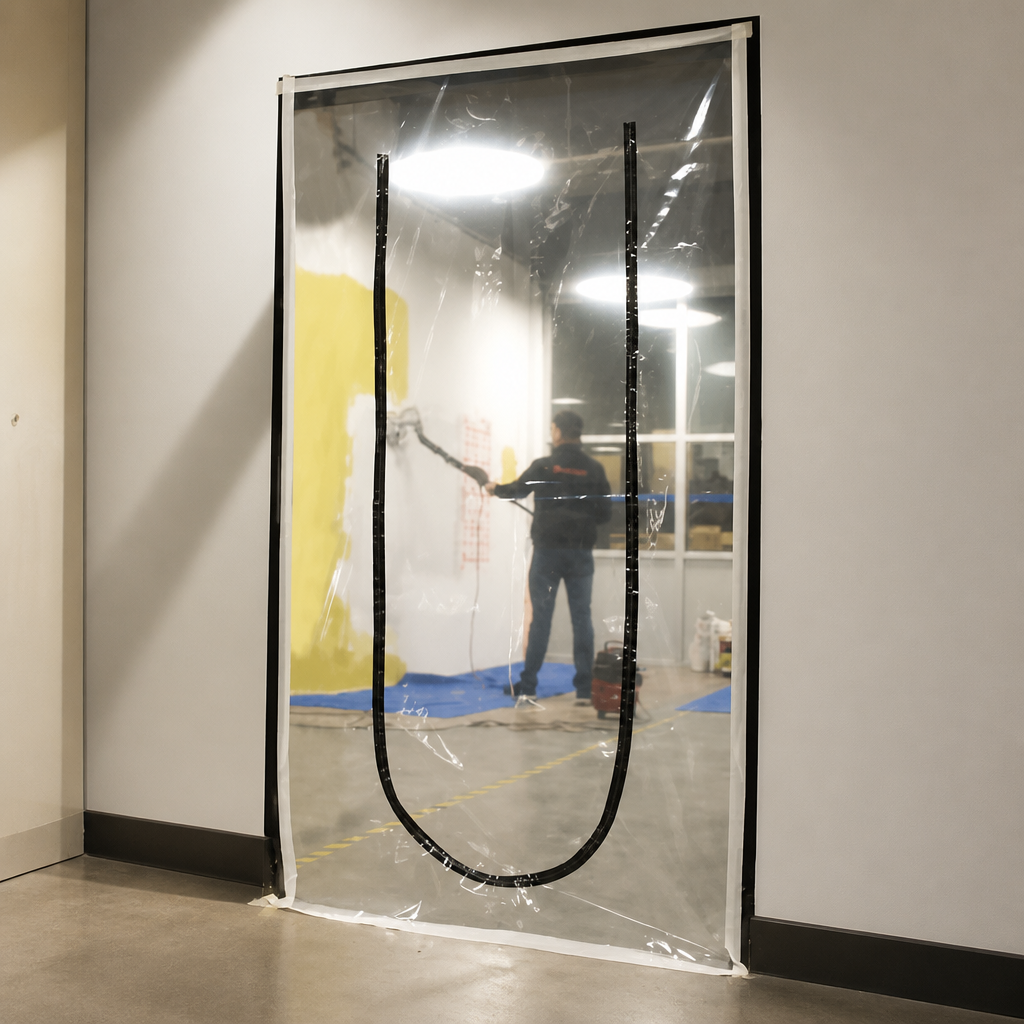 Acepunch PVC Curtain Dust-proof partitioning U-Shape Door Curtain  AP1503