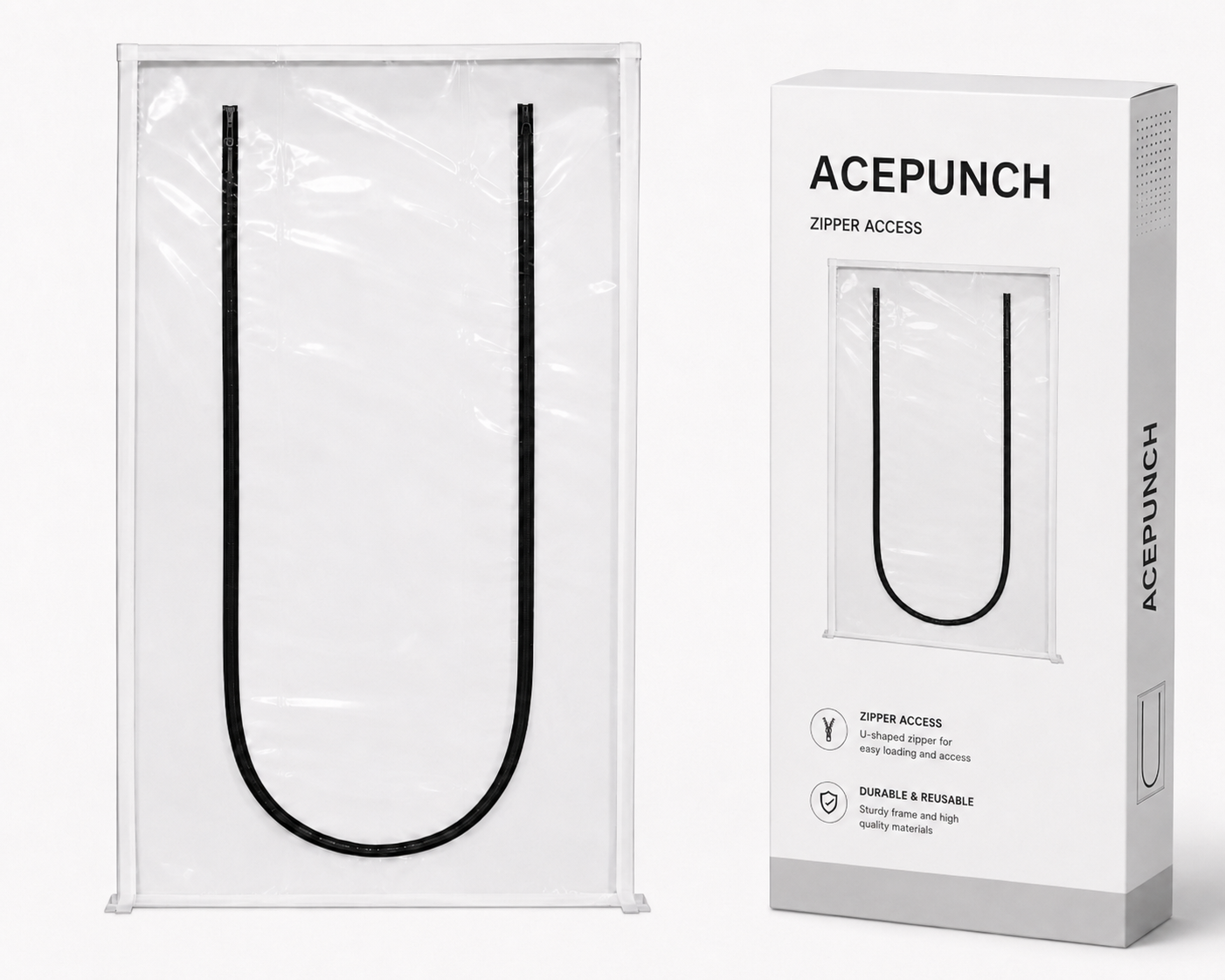 Acepunch PVC Curtain Dust-proof partitioning U-Shape Door Curtain  AP1503