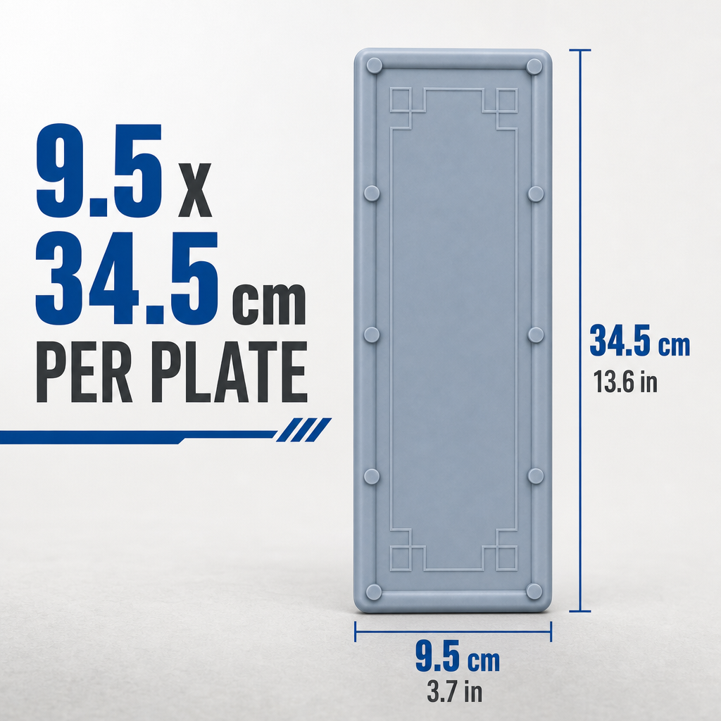 Acepunch PVC Strip Curtain Stabilizer – Bottom Weight Plates for Vinyl Strip Doors AP1505