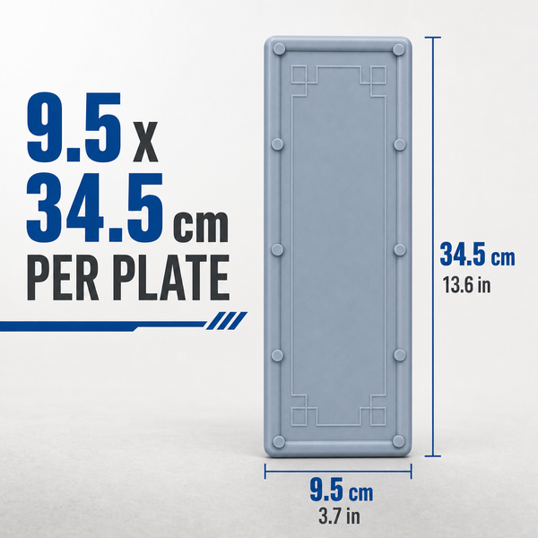 Acepunch PVC Strip Curtain Stabilizer – Bottom Weight Plates for Vinyl Strip Doors AP1505