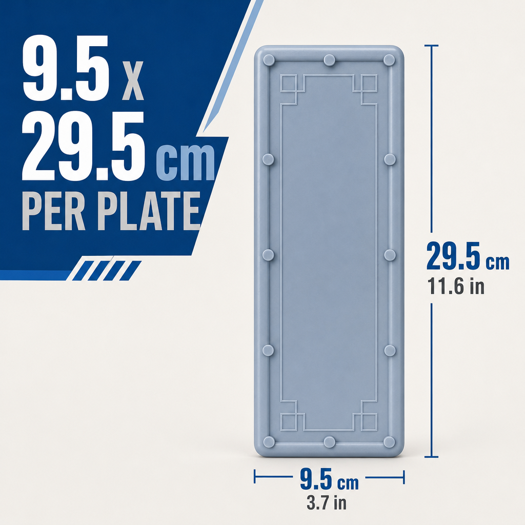 Acepunch PVC Strip Curtain Stabilizer – Bottom Weight Plates for Vinyl Strip Doors AP1505