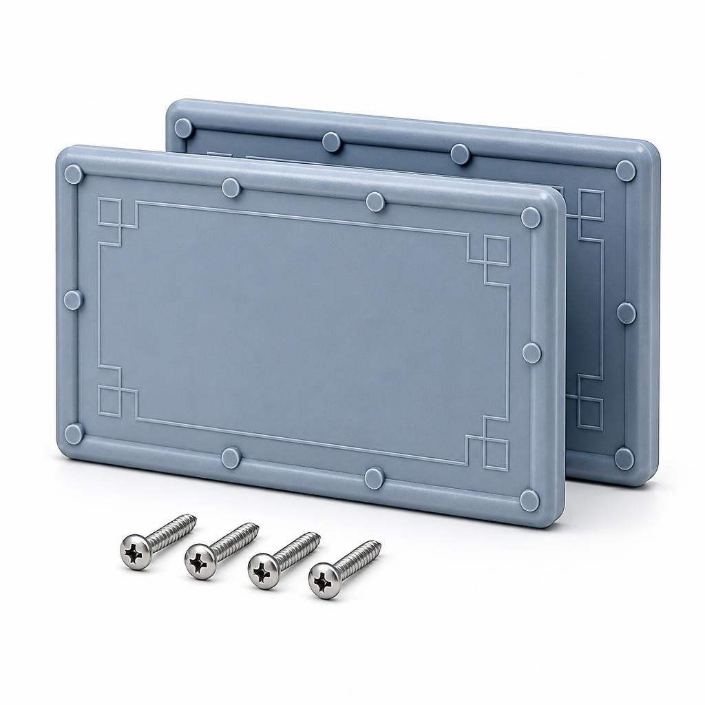 Acepunch PVC Strip Curtain Stabilizer – Bottom Weight Plates for Vinyl Strip Doors AP1505