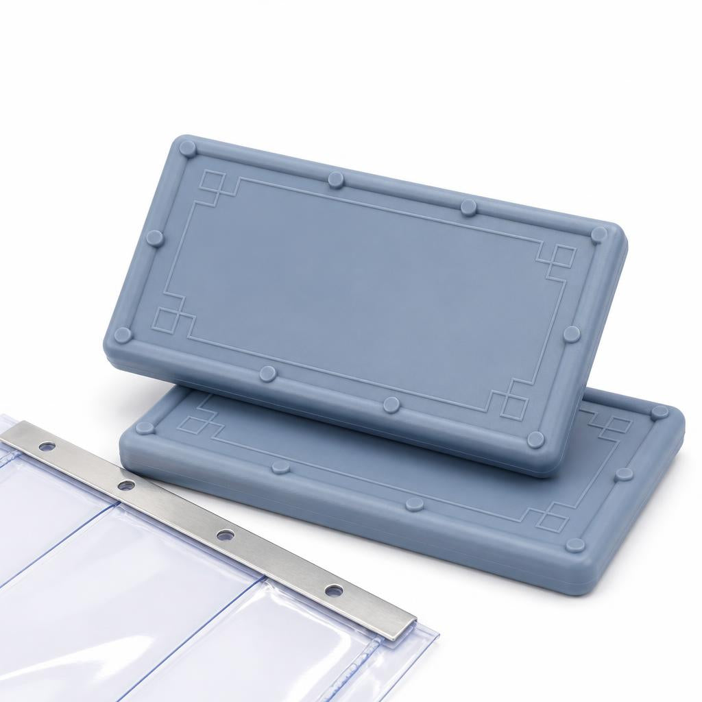 Acepunch PVC Strip Curtain Stabilizer – Bottom Weight Plates for Vinyl Strip Doors AP1505