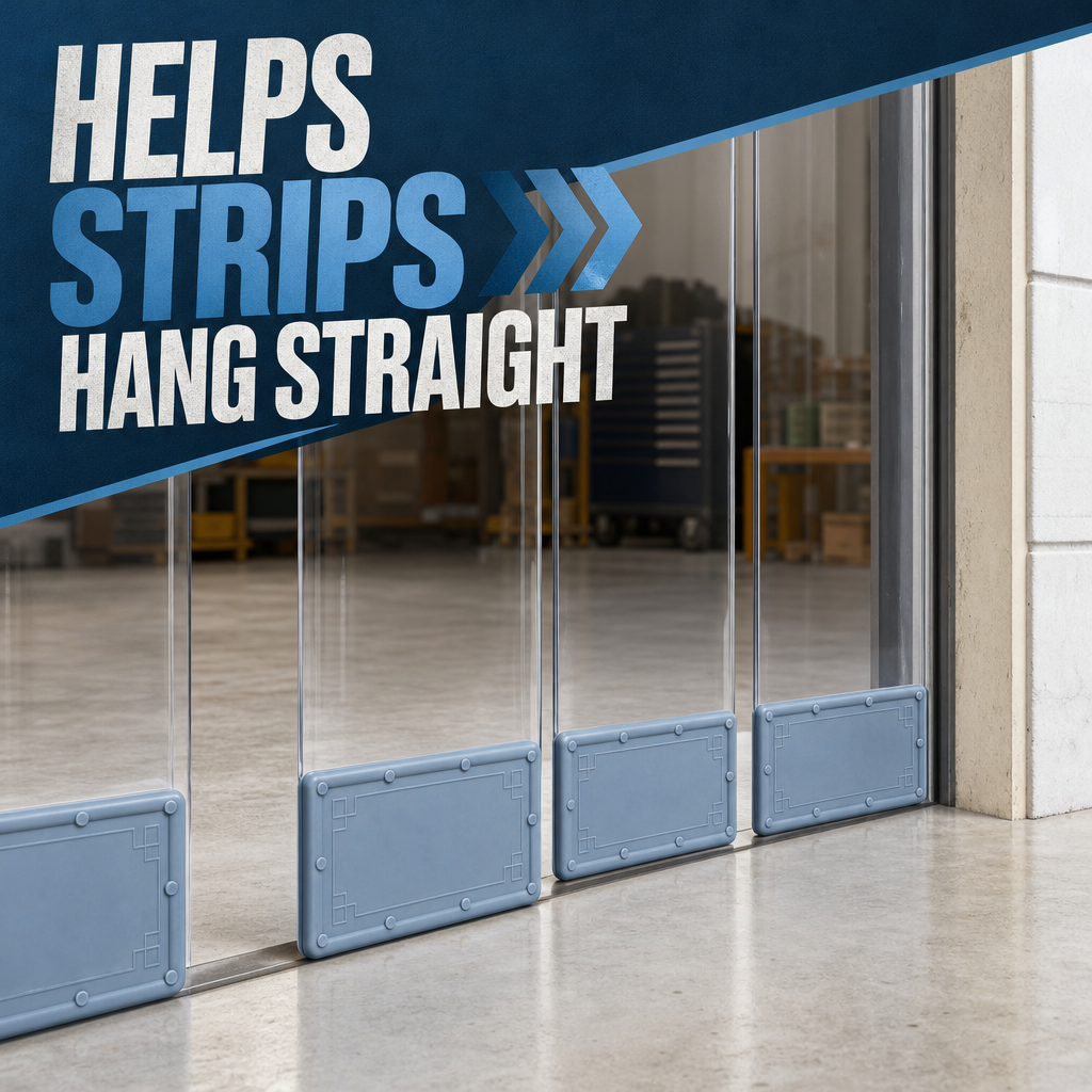 Acepunch PVC Strip Curtain Stabilizer – Bottom Weight Plates for Vinyl Strip Doors AP1505