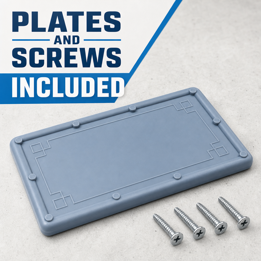 Acepunch PVC Strip Curtain Stabilizer – Bottom Weight Plates for Vinyl Strip Doors AP1505