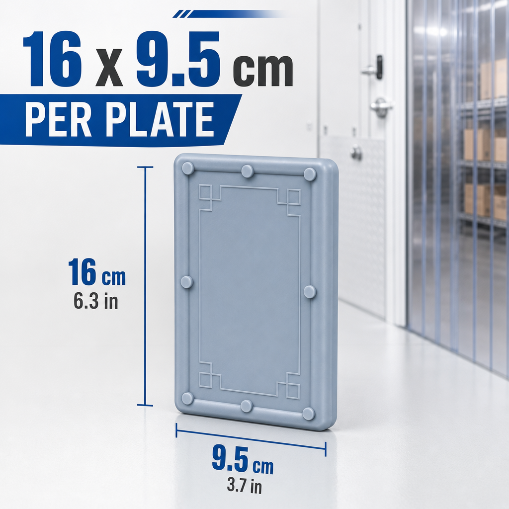 Acepunch PVC Strip Curtain Stabilizer – Bottom Weight Plates for Vinyl Strip Doors AP1505