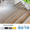 Acepunch 10 Pcs Anti-Slip Aluminum Stair Nosing Rubberized Staircase Strip Insert Anodized Stair Treads Edging Trim Profile Edge Nosing KK1180