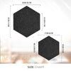 Acepunch Adhesive Velcro Mix And Match Hexagon Felt Wall Panel AP1224