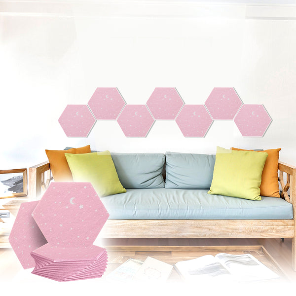 Acepunch Hexagon Felt Sound Absorbing Wall Panel - Starry Art - AP1231
