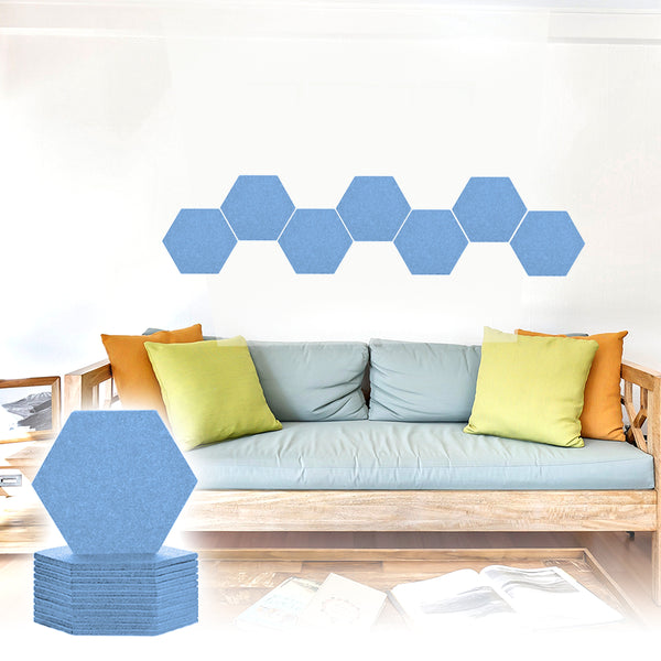 Acepunch Adhesive Velcro Mix And Match Hexagon Felt Wall Panel AP1224