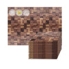 Acepunch Refined Elegance Handcrafted Walnut Mosaic Panel 30 x 30cm (12 x 12in) - AP1363