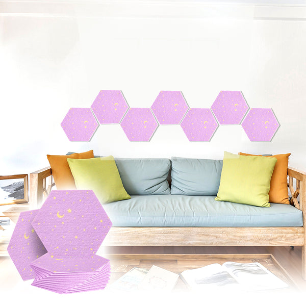 Acepunch Hexagon Felt Sound Absorbing Wall Panel - Starry Art - AP1231