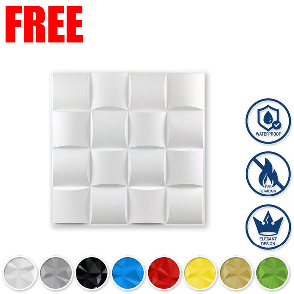 1 Pc SAMPLE Small PVC 3D Wall Panel