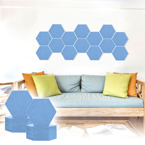 Acepunch Adhesive Velcro Mix And Match Hexagon Felt Wall Panel AP1224