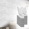 Acepunch W-Mosaic White Plank Adhesive Peel and Stick PVC Tile Backsplash - AP1347