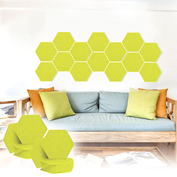 Acepunch Adhesive Velcro Mix And Match Hexagon Felt Wall Panel AP1224