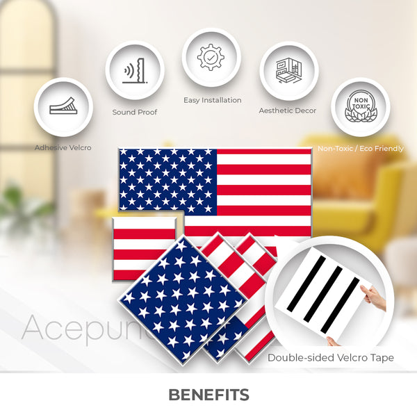 Acepunch Flag Velcro Felt Art Wall Panels AP1229