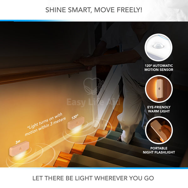 Smart and Safe 2-in-1 Motion Sensor/ Portable Night Light - MO30012