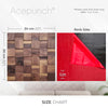 Acepunch Refined Elegance Handcrafted Walnut Mosaic Panel 30 x 30cm (12 x 12in) - AP1363