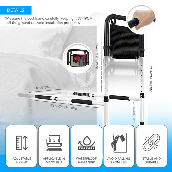 Easy Extendable Bedside Rail Mobility Support Solution - MO30002