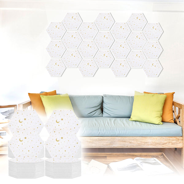 Acepunch Hexagon Felt Sound Absorbing Wall Panel - Starry Art - AP1231