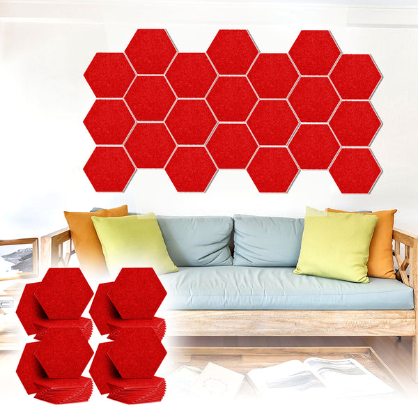 Acepunch Adhesive Velcro Mix And Match Hexagon Felt Wall Panel AP1224