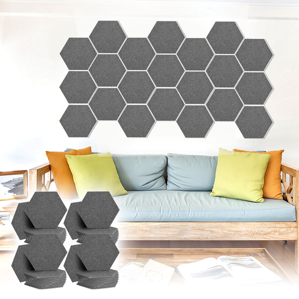 Acepunch Adhesive Velcro Mix And Match Hexagon Felt Wall Panel AP1224