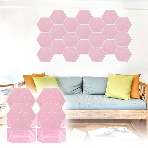 Acepunch Hexagon Felt Sound Absorbing Wall Panel - Starry Art - AP1231