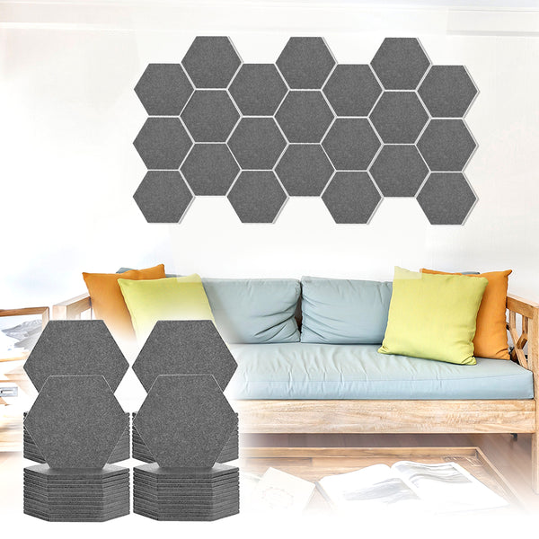 Acepunch Adhesive Velcro Mix And Match Hexagon Felt Wall Panel AP1224