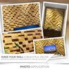Acepunch Artistic 3D Mosaic Premium Wood Wall Art Panel  30 x 30cm (12 x 12in) AP1254