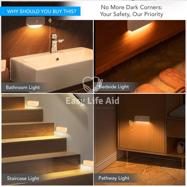 Smart and Safe 2-in-1 Motion Sensor/ Portable Night Light - MO30012