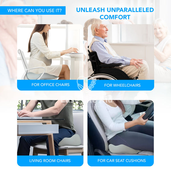 Adjustable 3D Ergonomic Memory Foam Cushion for Ultimate Comfort - MO30007