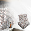 Acepunch Bronze Mosaic Adhesive Peel and Stick Aluminum Metal Tile Backsplash - AP1338