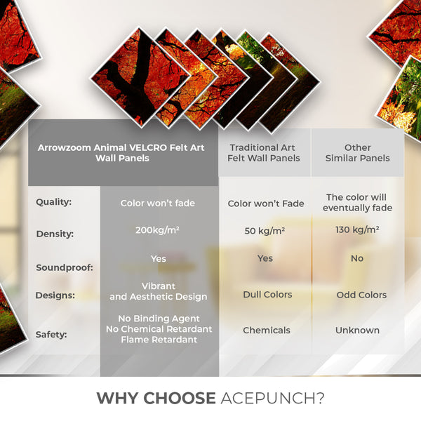 Acepunch Nature Velcro Felt Art Wall Panels KK1228