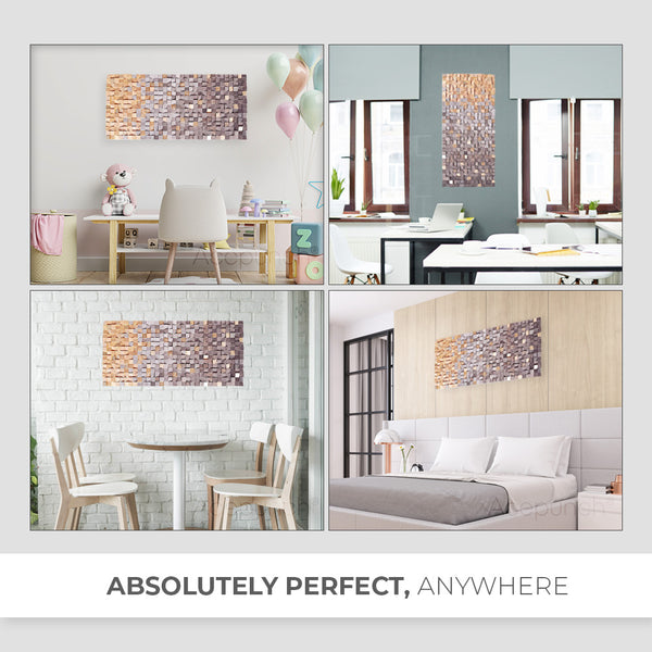 Acepunch 3D Multi-Color Geometric Wood Art Toast AP1300