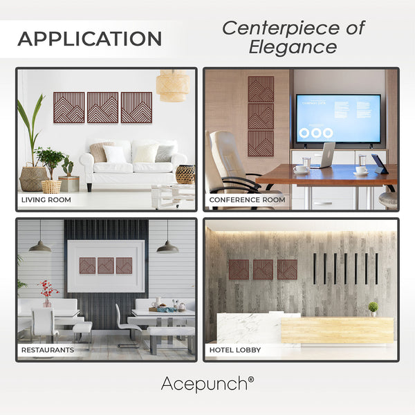 Acepunch Mountain Wood Wall Art Decor AP1287