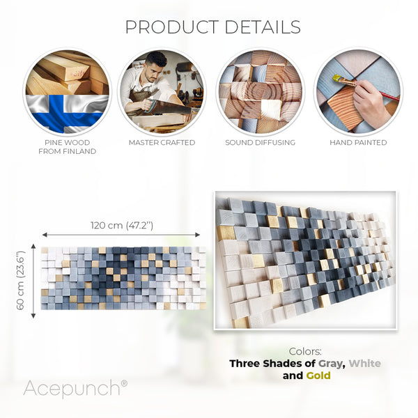 Acepunch 3D Multi-Color Geometric Wood Art Mystify AP1301