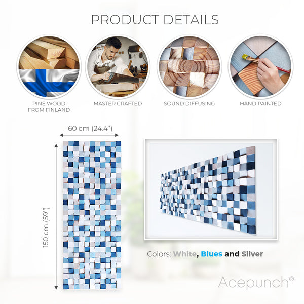 Acepunch 3D Multi-Color Geometric Wood Art Arctic AP1299