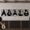 Acepunch Guitar Wood Wall Art Decor AP1327