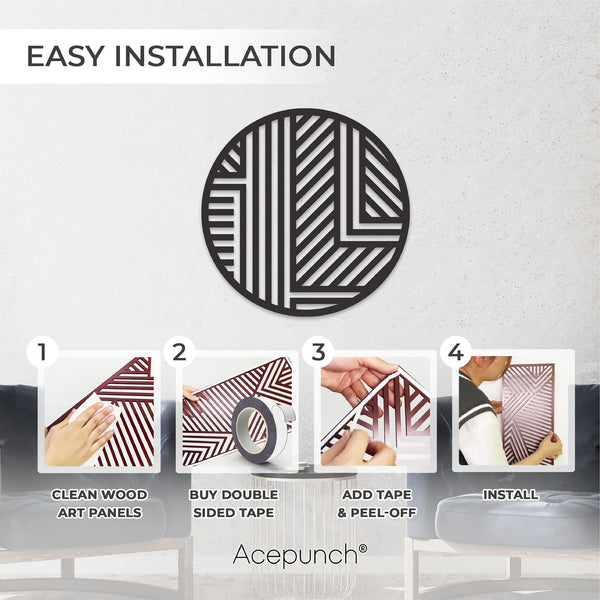Acepunch Zen Wood Wall Art Decor AP1289