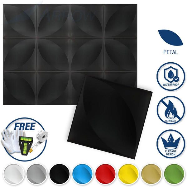 Acepunch Textured PVC 3D Wall Panel Petal Design - AP1211