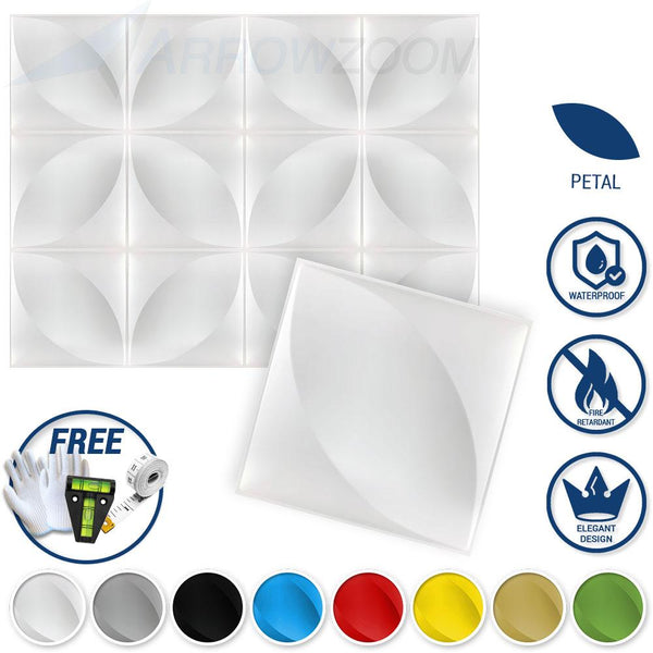 Acepunch Textured PVC 3D Wall Panel Petal Design - AP1211