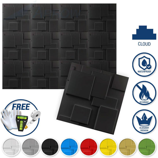 Acepunch Textured PVC 3D Wall Panel Cloud Design - AP1212