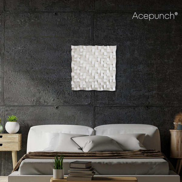Acepunch 3D Multi-Color Geometric Wood Art Blanca AP1298