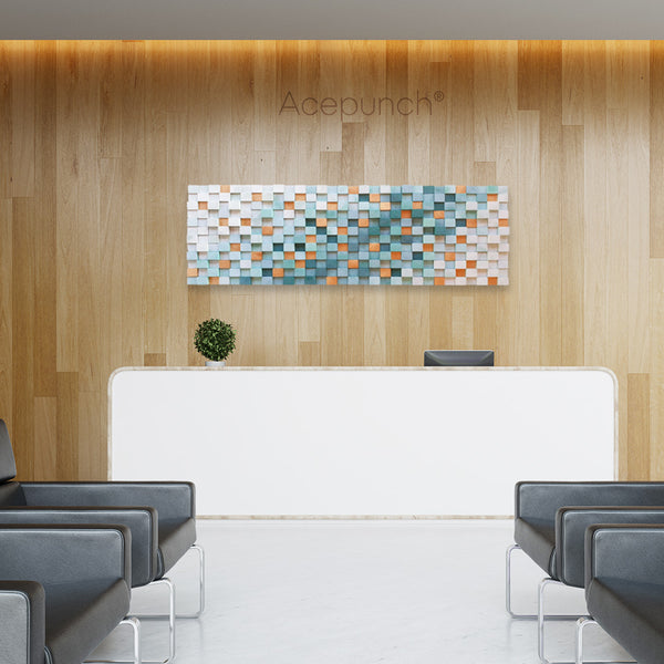 Acepunch 3D Multi-Color Geometric Wood Art High Tide AP1302