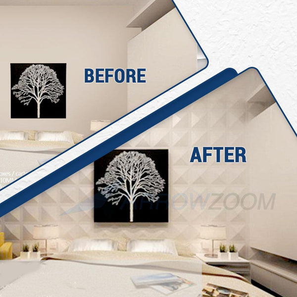 Acepunch Textured PVC 3D Wall Panel Square Bricks Design - AP1208