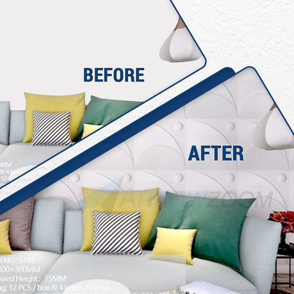 Acepunch Textured PVC 3D Wall Panel Meteor Design - AP1217