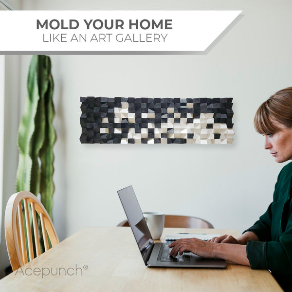 Acepunch 3D Multi-Color Geometric Wood Art Dalmatia AP1296